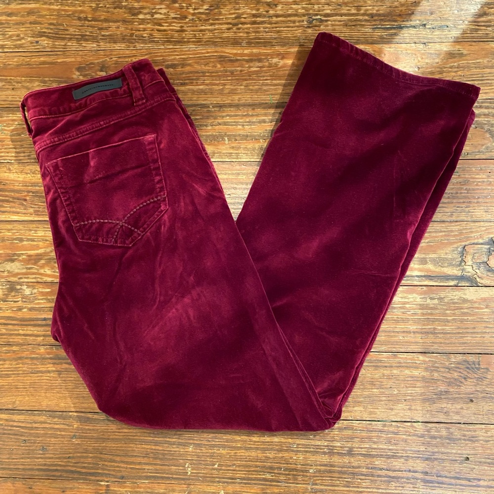 Christopher Blue velvet pants